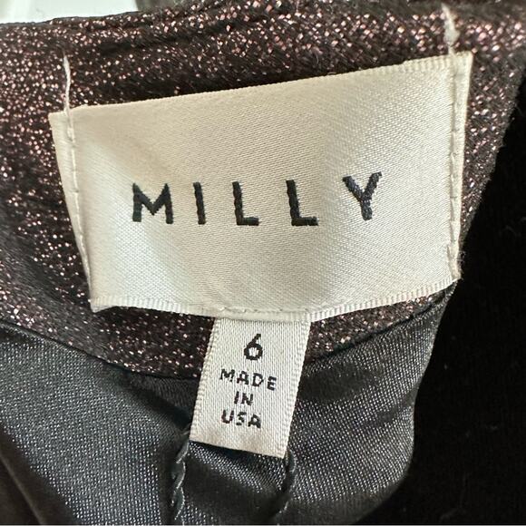 Milly Cora Sparkle Dress Holiday NYE Scoop Back Cocktail Whimsigoth Party Size 6 - Picture 10 of 15